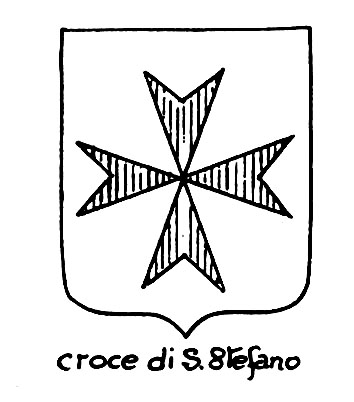 Image of the heraldic term: Croce di S.Stefano